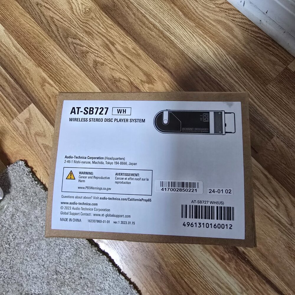 Audio-Technica Sound Burger - Portable Bluetooth Turntable AT-SB727 White NIB - Picture 5 of 7